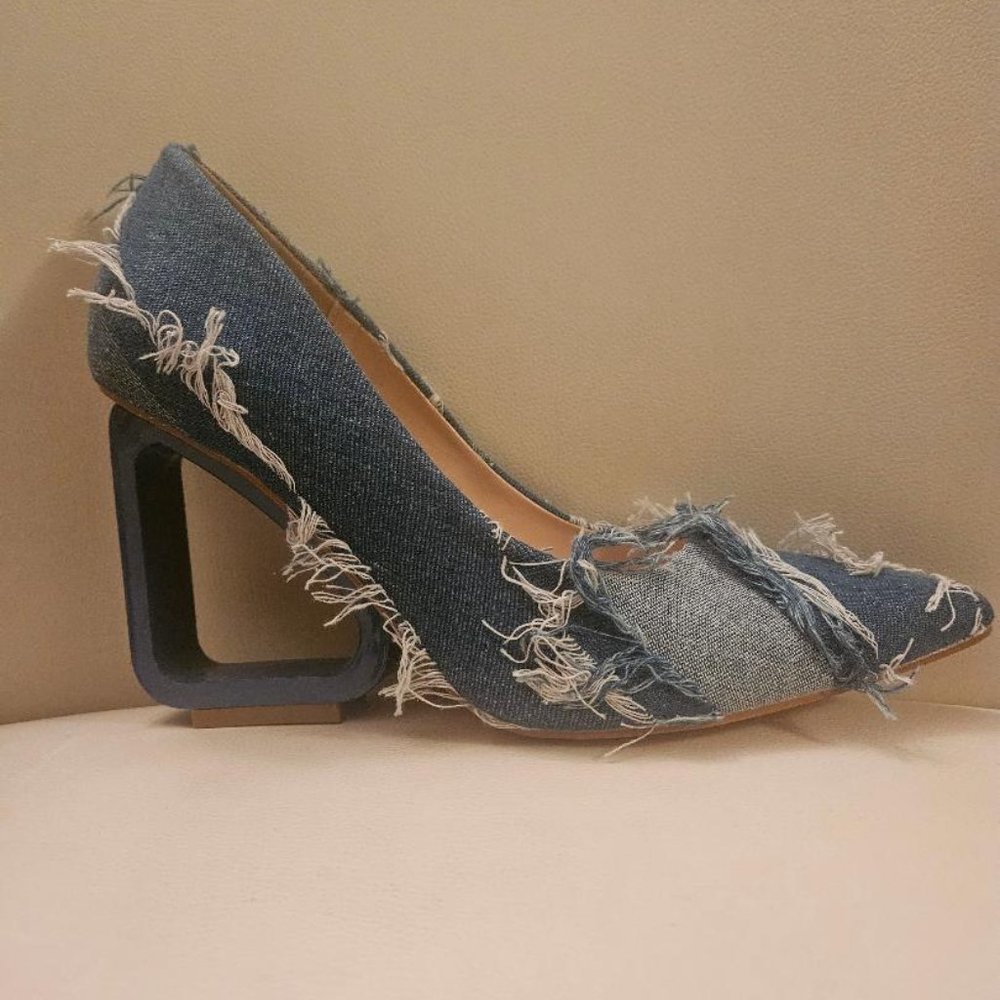 Denim heels - Picture 3 of 11